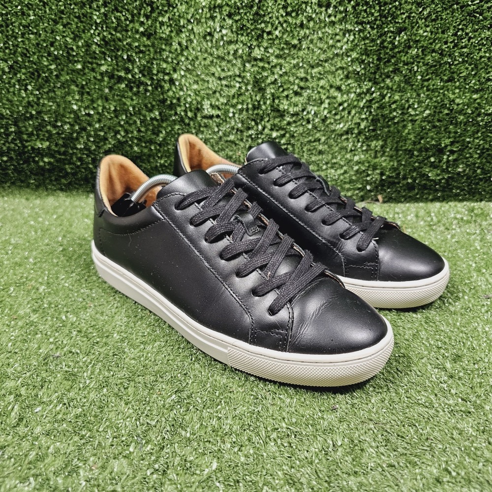 Quince Everyday Black Leather Low Italian Comfort Sneakers Womens Size 9